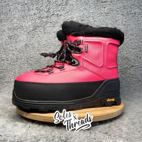 UGG Shasta Mid Gore-TEX Leather Boot Size 8 Women Pink Glow 1151870 - Picture 4 of 8